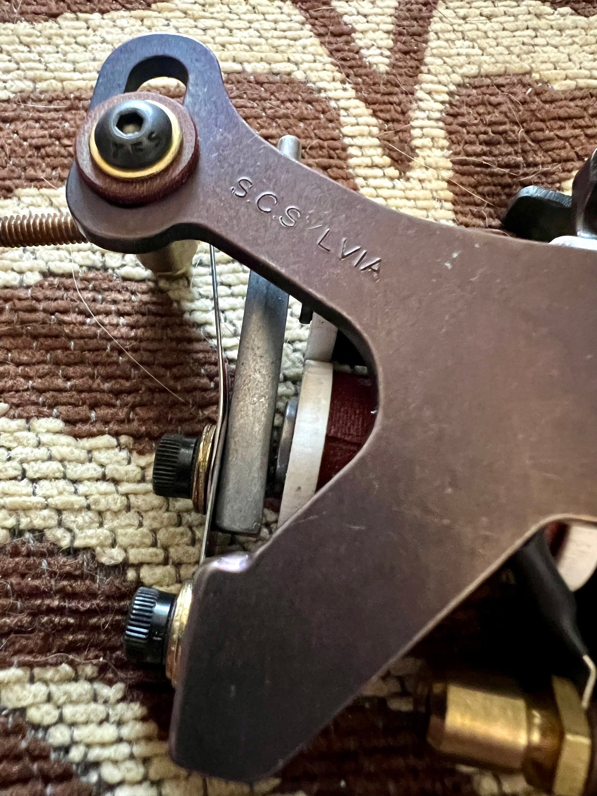 SCOTT SYLVIA Coil Tattoo Machine Coleman Liner Brown EXCELLENT