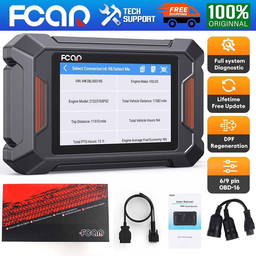 Fcar F803 Pro Diesel Heavy Duty Truck Diagnostic Scanner All System DPF Regen