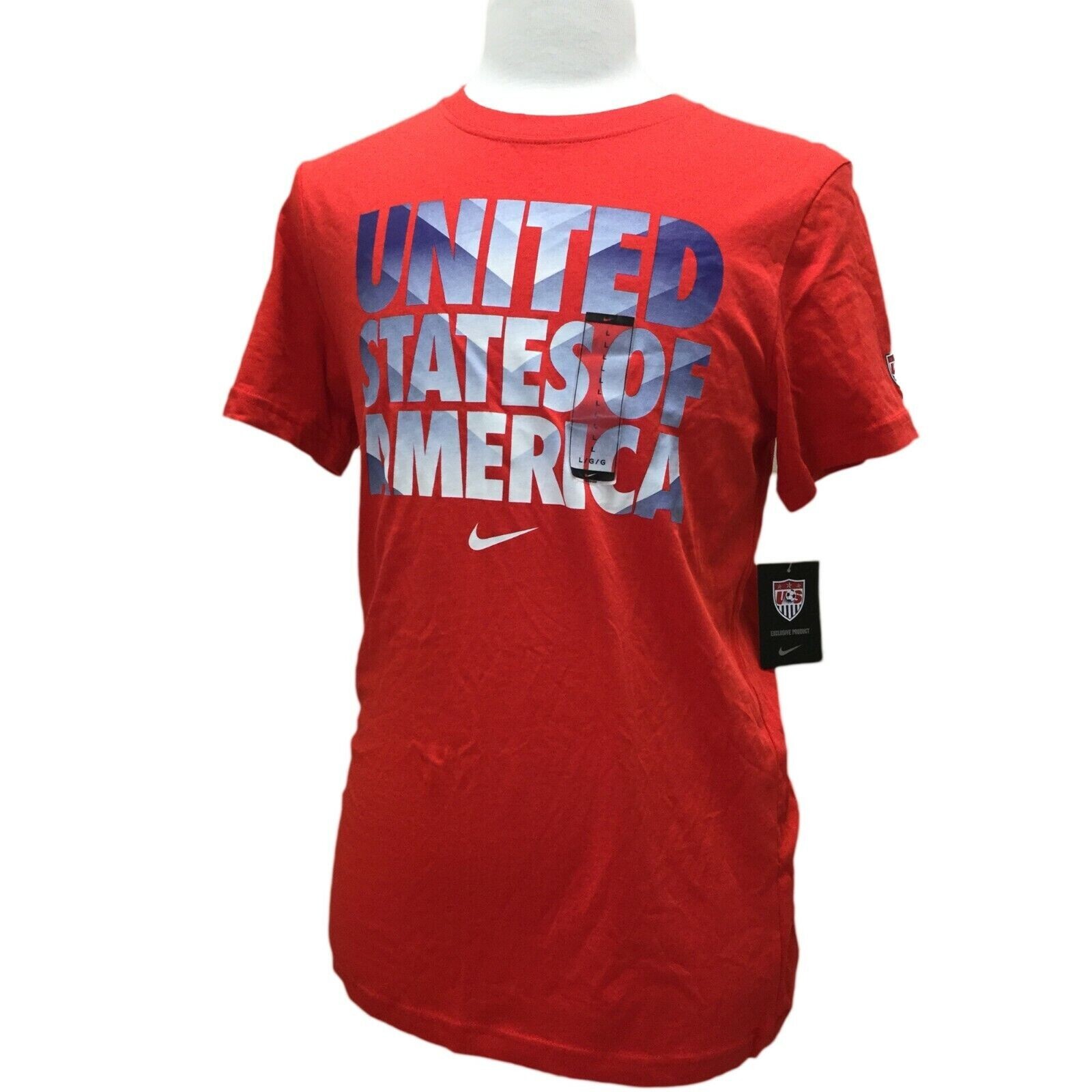 Nike Team USA T-Shirt Soccer, Men's Slim Fit Shirt Tee 588235