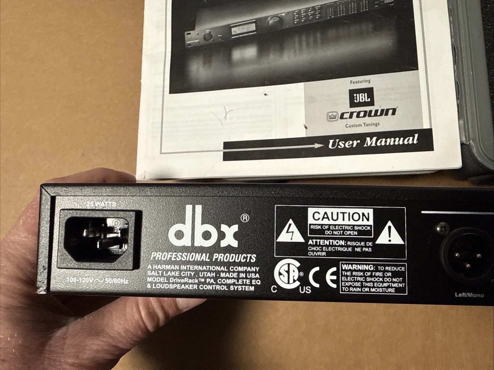 dbx DriveRack PA Complete Eq & Loudspeaker Control System w/ dbx Omni Mic