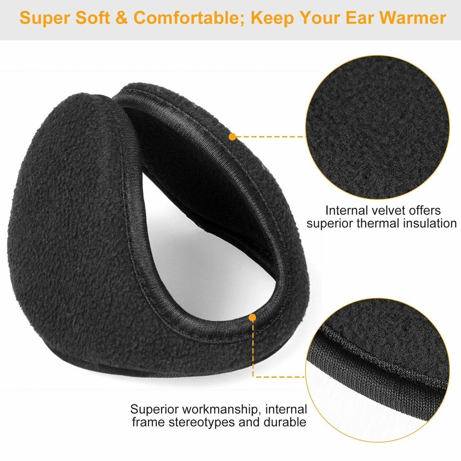 Ear Muffs Winter Ear warmers Fleece Earwarmer Men Women Behind the Head Band lot