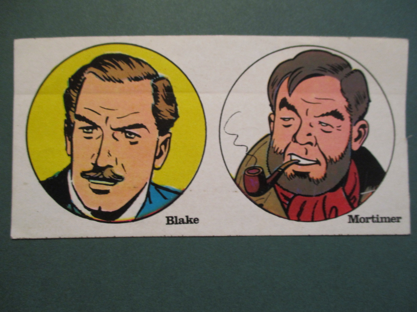 BELGIUM CARTOON unused sticker BLAKE & MORTIMER