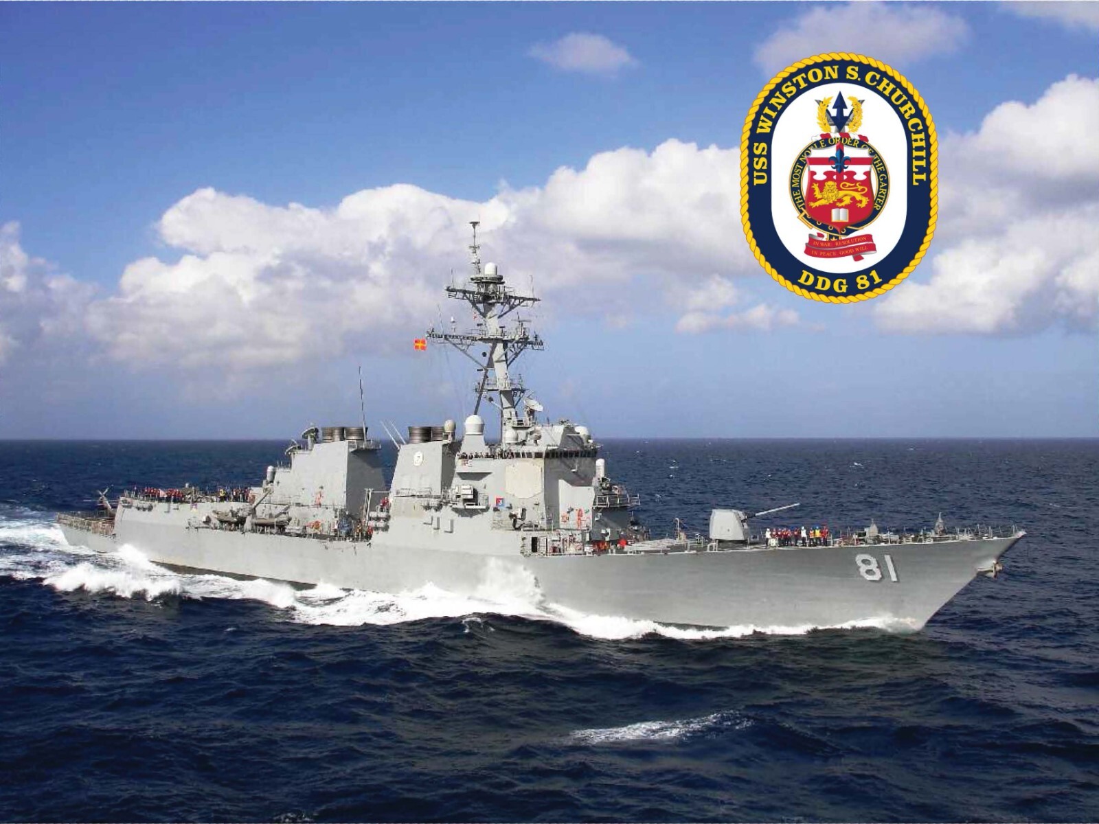 US NAVY Ship Picture of USS WINSTON CHURCHILL (DDG-81)