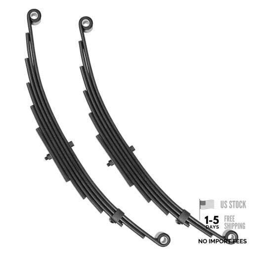 Trailer Leaf Spring 6 Leaf Double Eye 3500 lbs Cap for 7000 lbs Axle Set 2