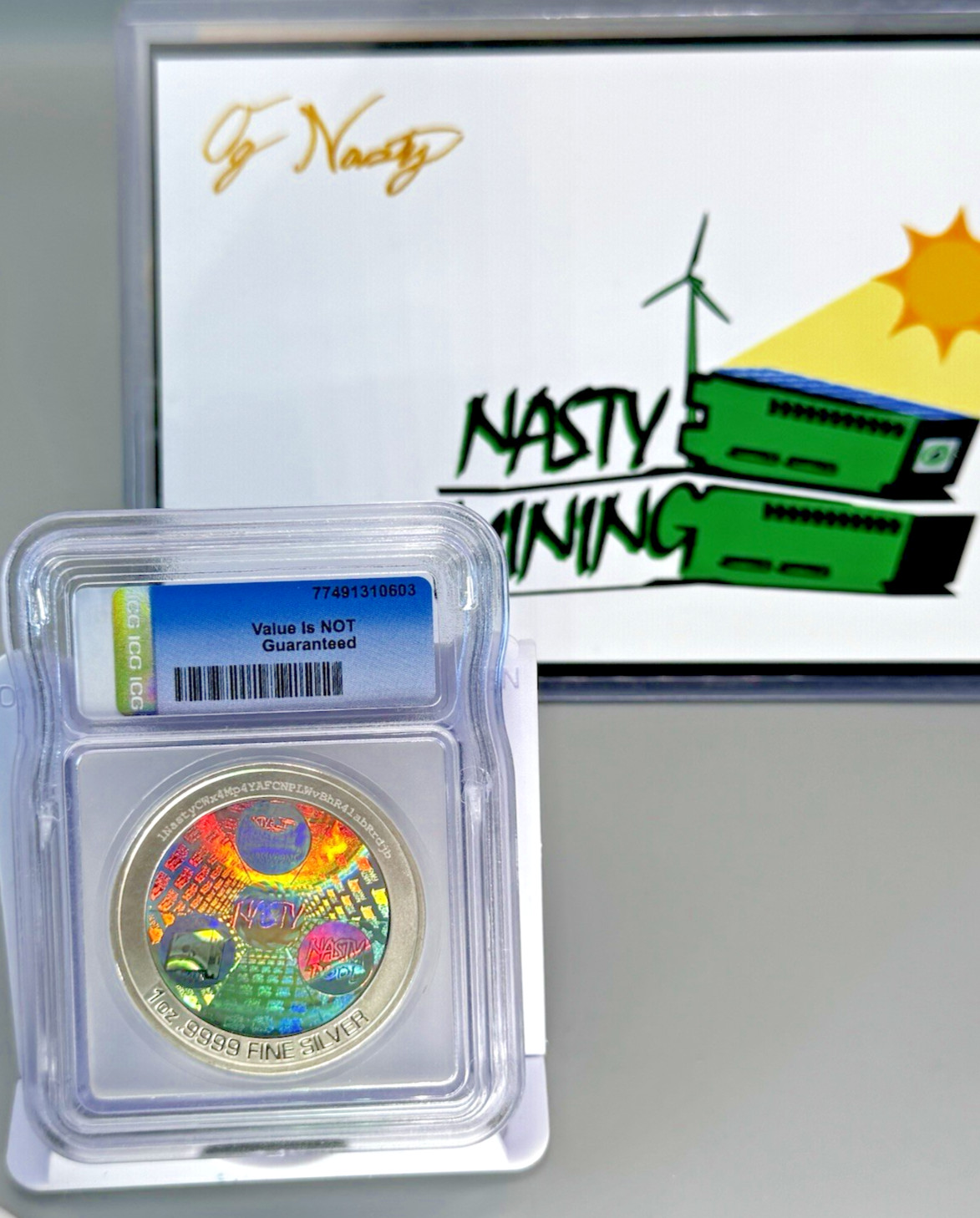 Nastyfans Color unfunded AUTOGRAPH Lim 100 pcs M S-67-bit coin Lealana CASASCIUS