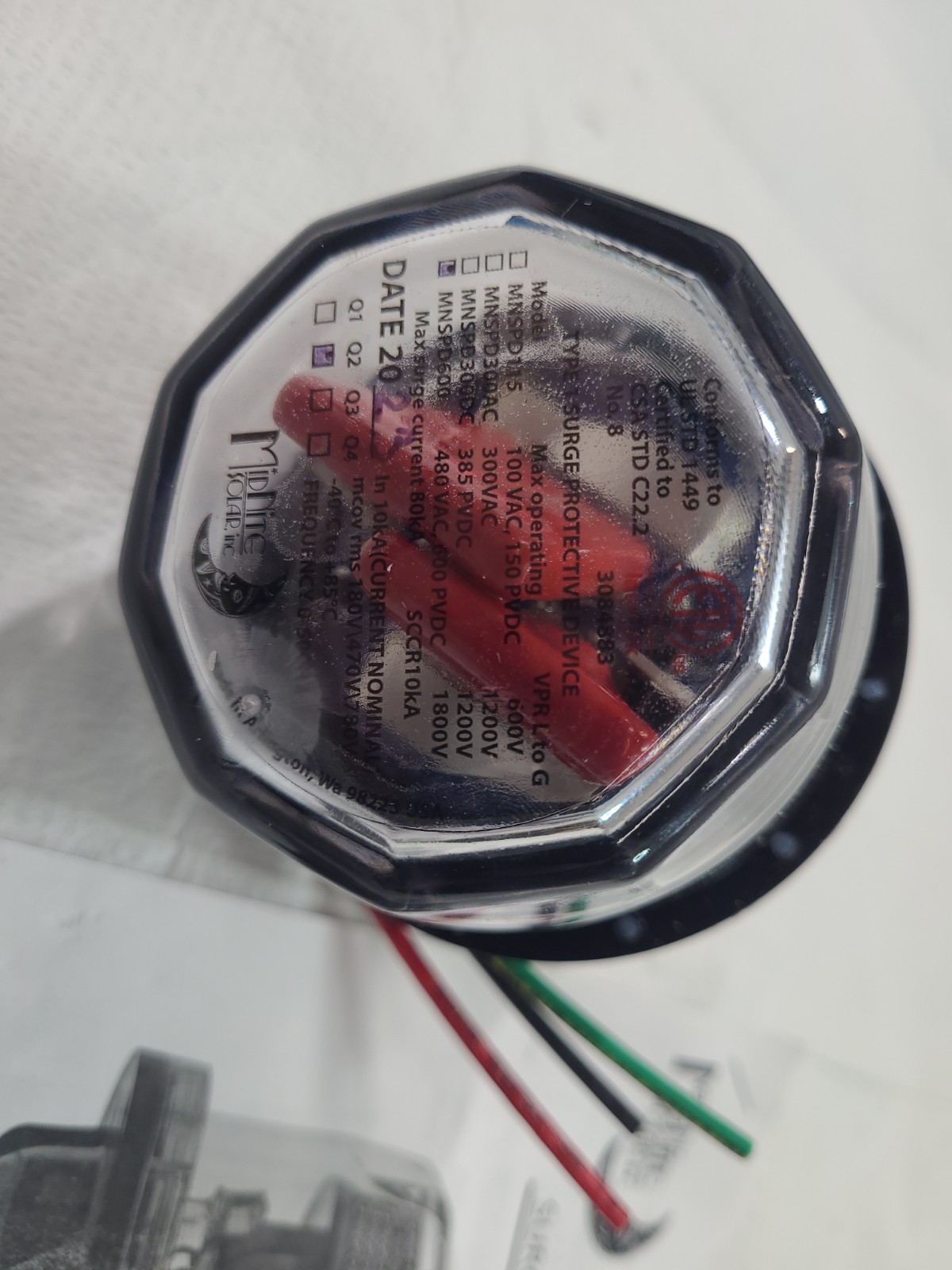 Mid Nite Solar MNSPD600 Type 1 Surge Protective Device