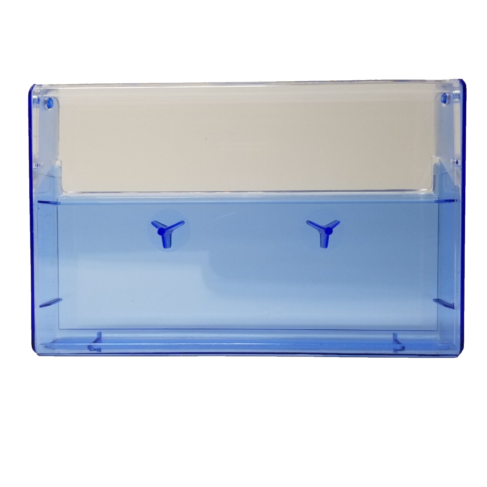 5 Cassette Tape Cases: Clear Front + Blue Tint Back - Empty Plastic Boxes
