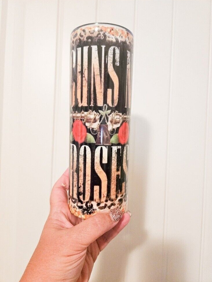 Guns N Roses Tumbler | Gift for Him | Vintage Rock 20oz Tumbler and Mug