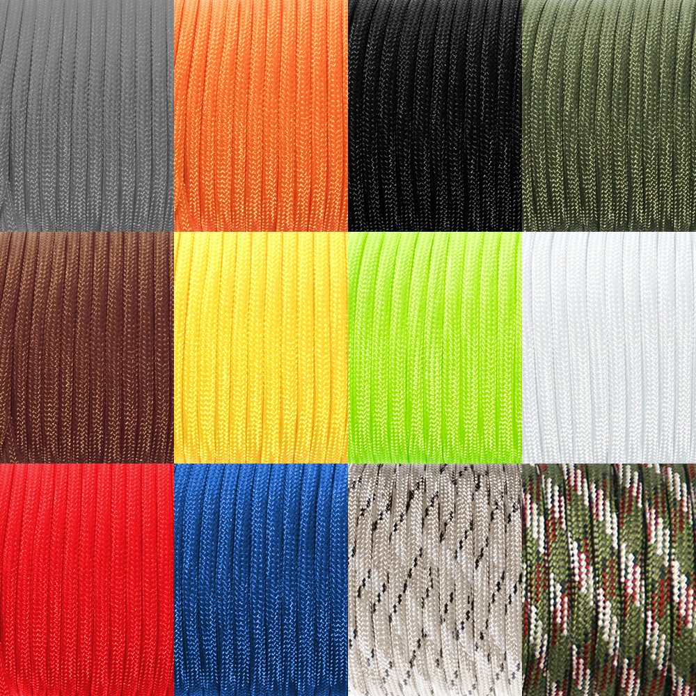 550LB Paracord Parachute Cord Rope Mil Spec Type III 7 Strand  50 100 500 1000FT