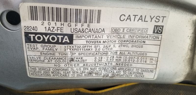 01-03 TOYOTA RAV 4 CRUISE CONTROL MODULE ECM ASSEMBLY