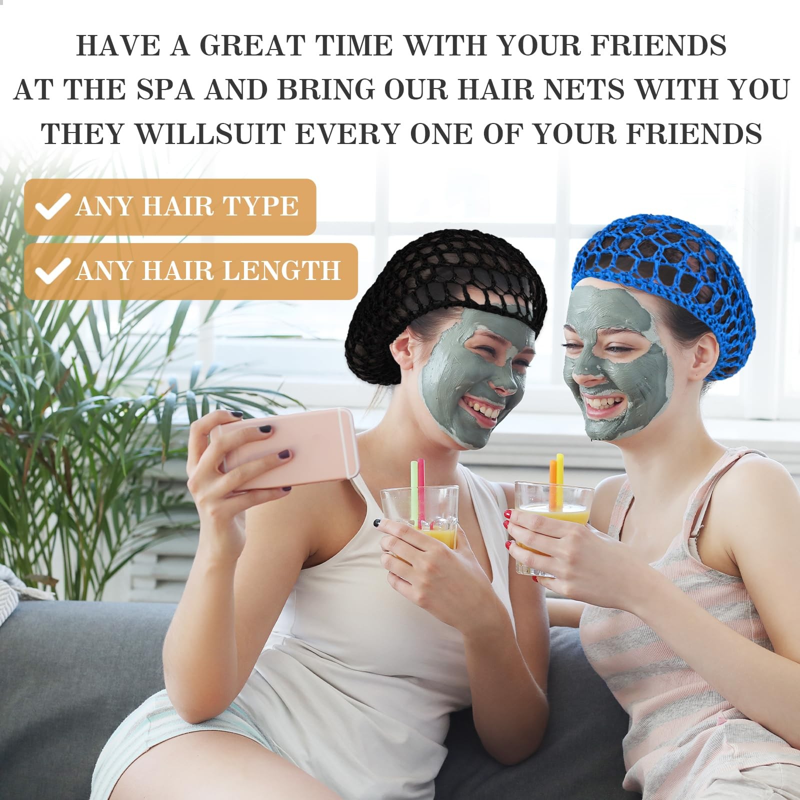 4 Pcs Mesh Crochet Hair Net Rayon Knit Snood Hat Women Hairnet Snoods Cover
