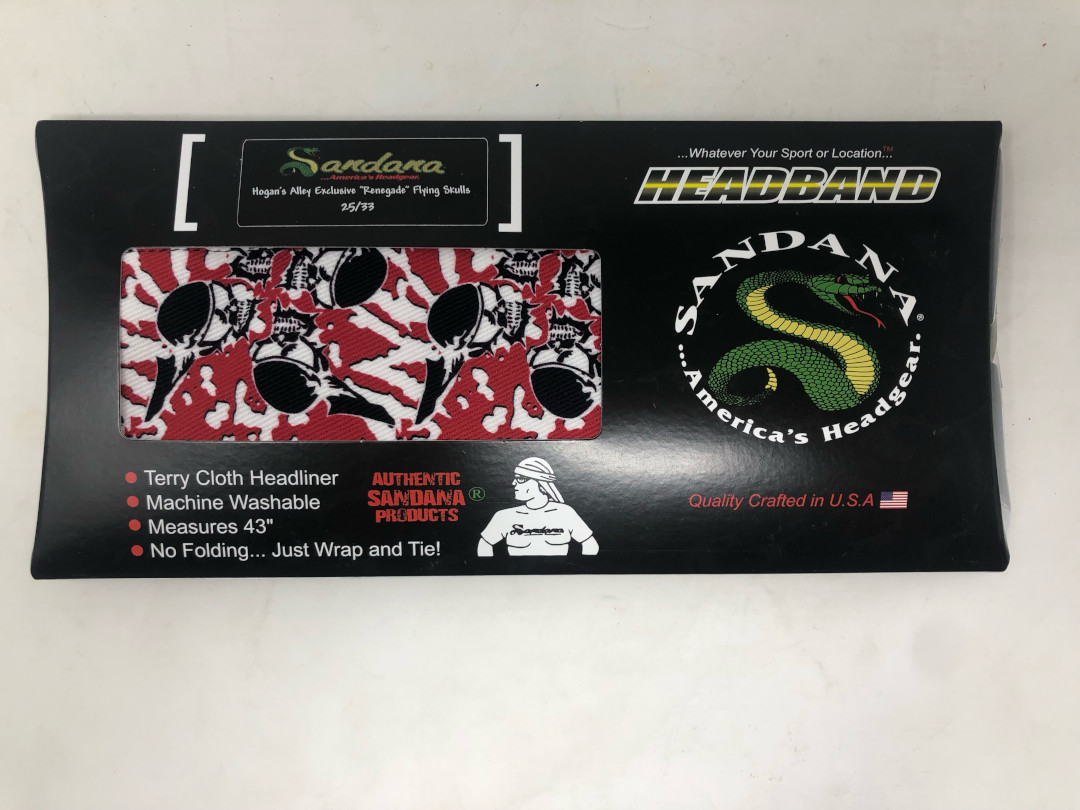 Limited Edition Sandana Flying Skulls Paintball Headband - Renegade #25