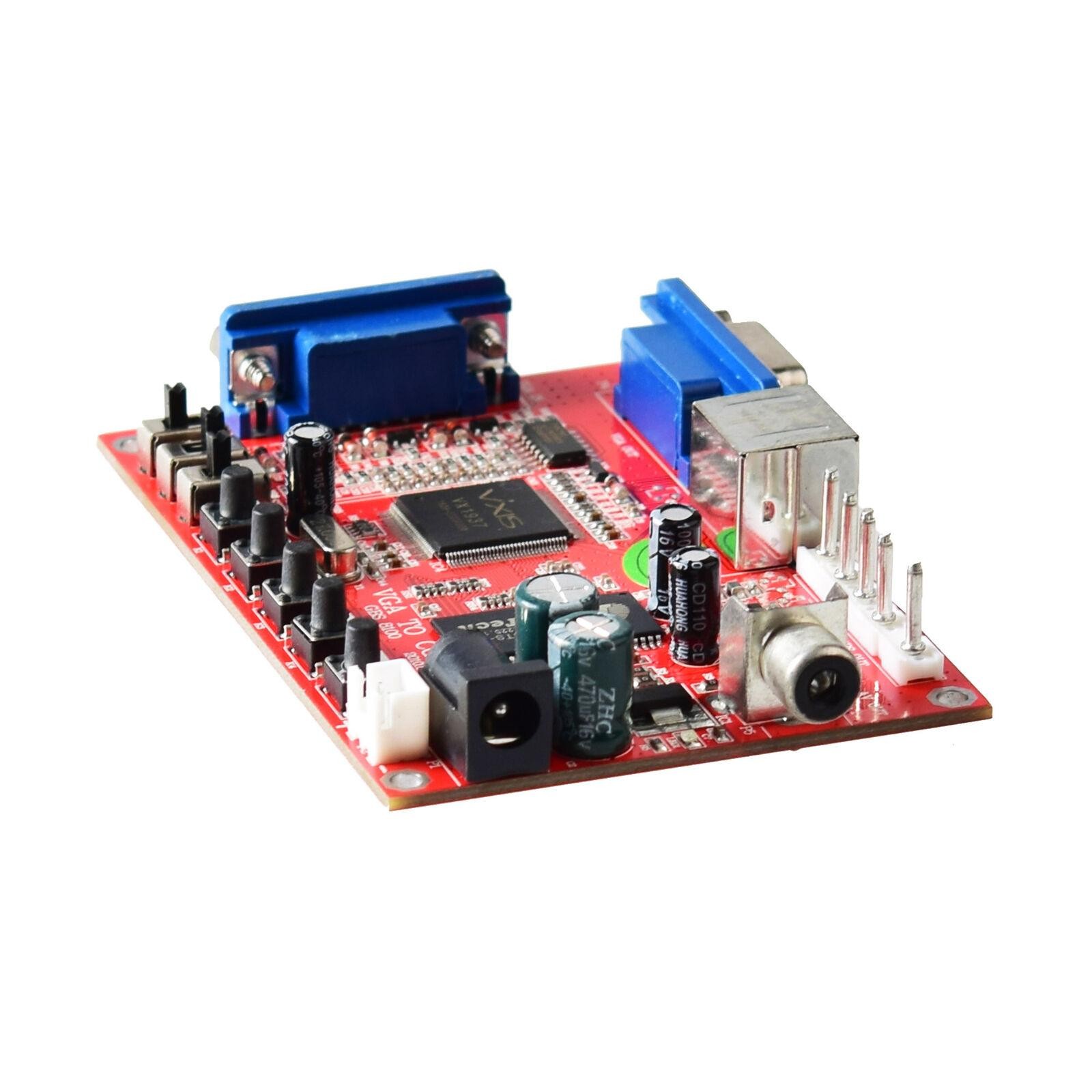 15K-80K Input Arcade Gamen Video Converter Board VGA to CGA RGBS/CVBS/S-VIDEO v
