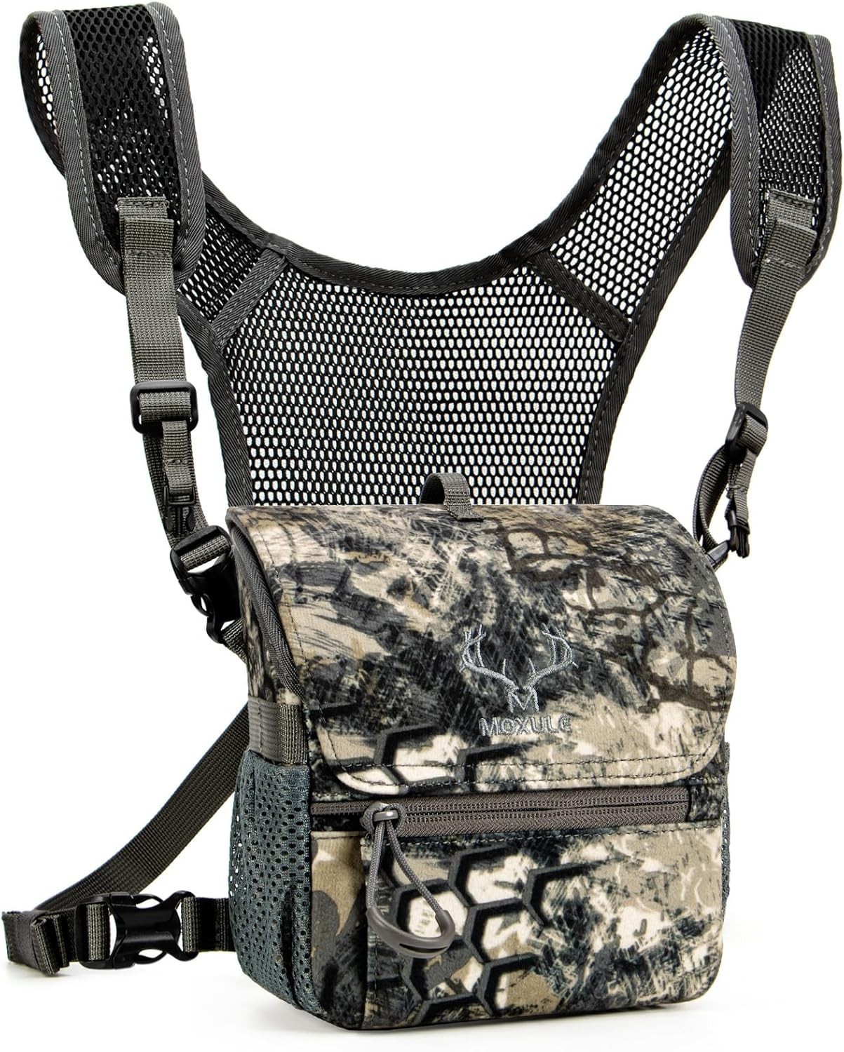Bino Case with Magnetic Lid and Rain Cover Binocular Harness Chest Pack Case