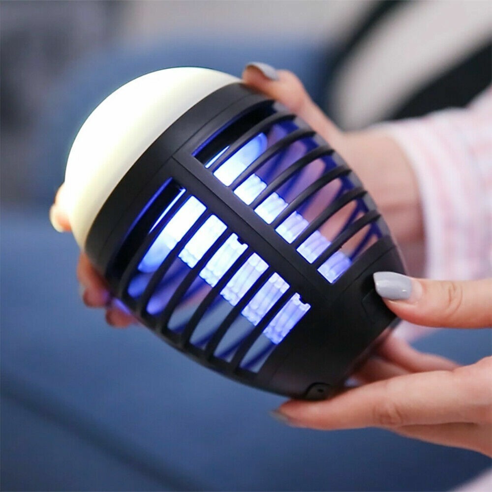 2PACK Electric Mosquito Insect Fly Bug Zapper Killer LED Light Trap Control Lamp