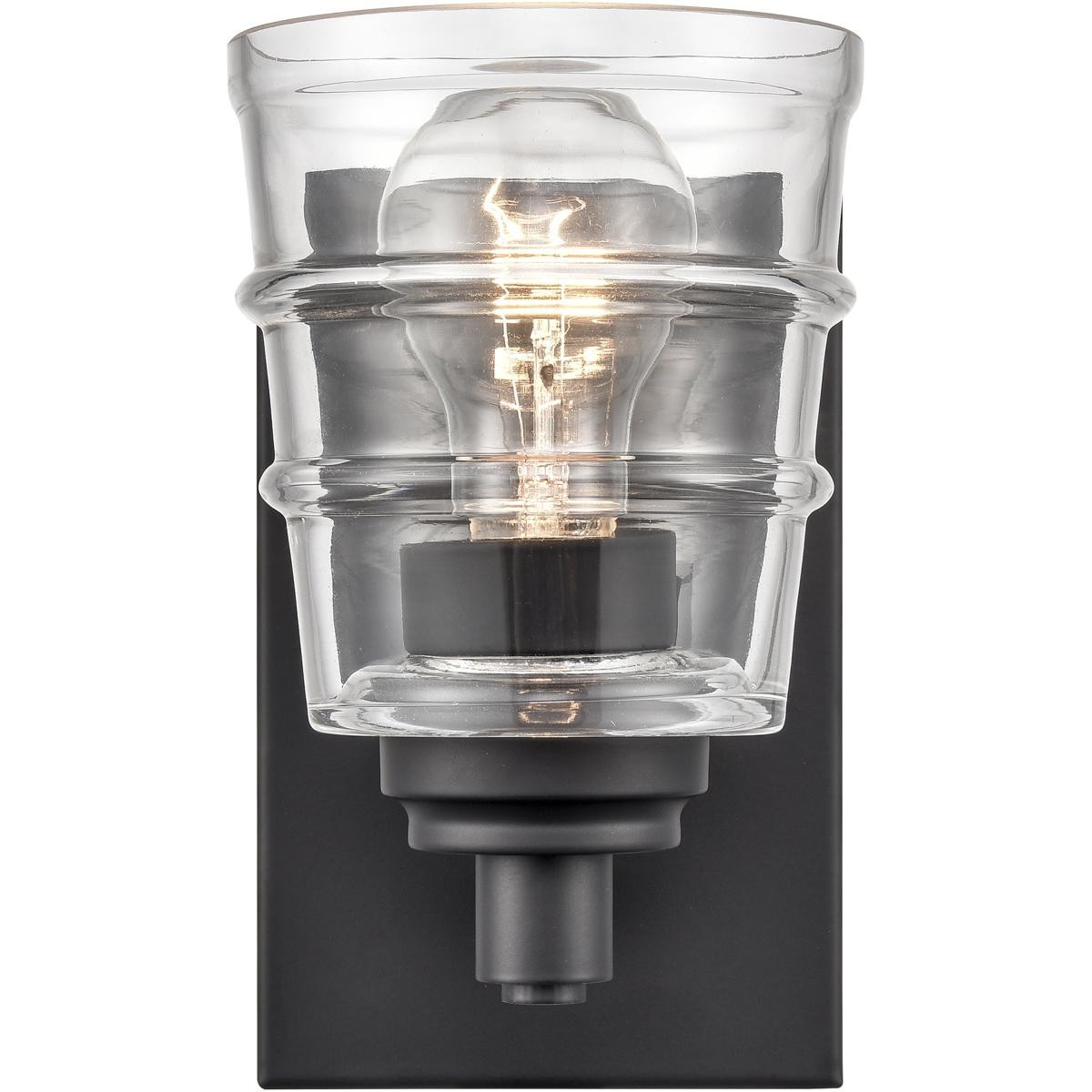 Atlas Lighting & Home WL11418-BK Pulsate Vanity Light Wall Light in Matte Black