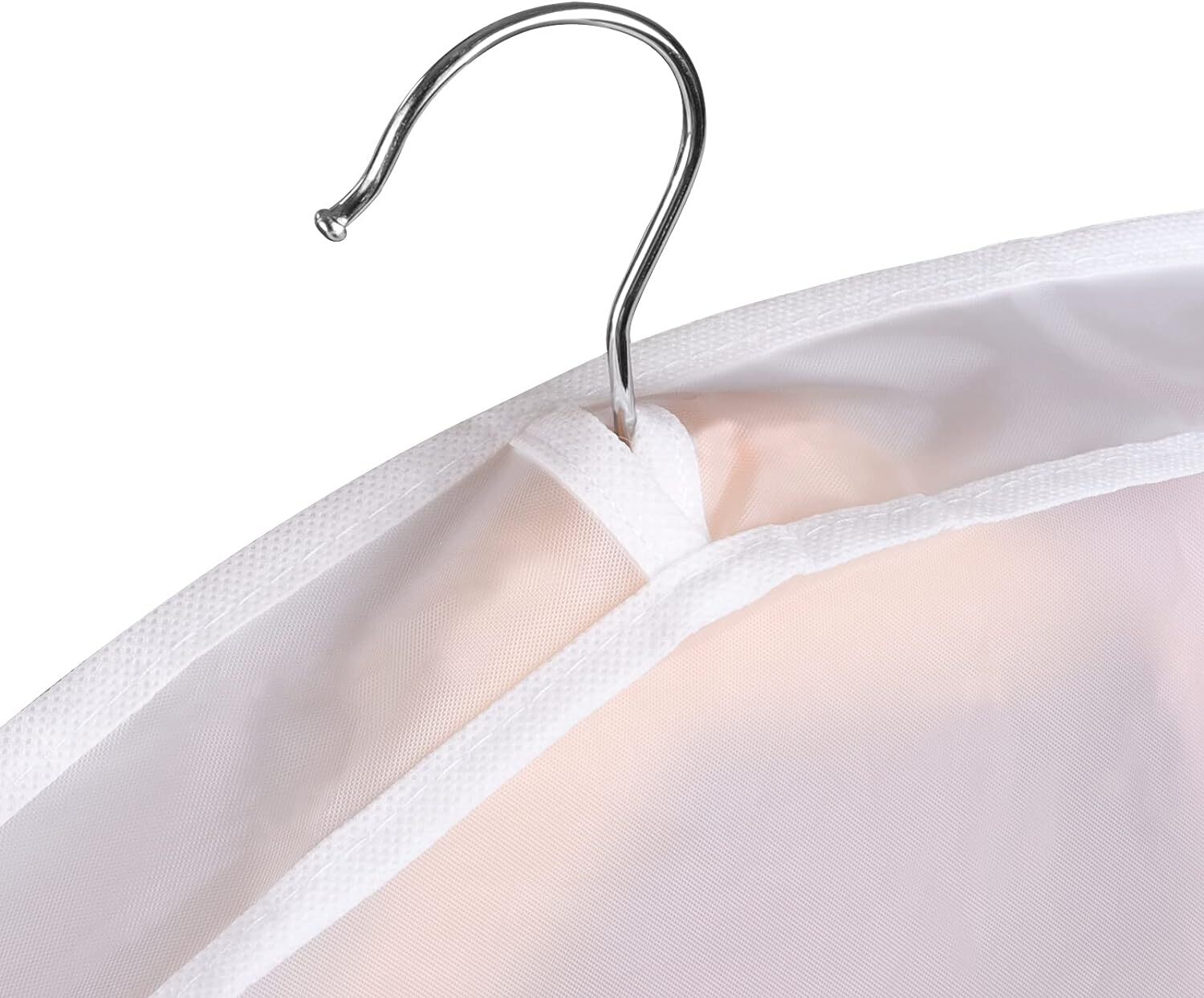 KEEGH Extra Wide Garment Shoulder Covers Bag 24" x 18"-12pcs, Translucent