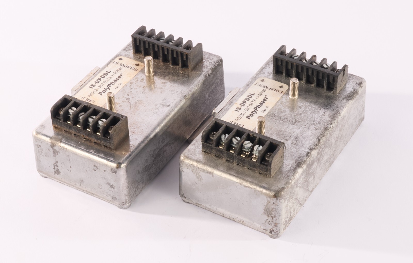 (Lot of 2) Polyphaser Impulse Suppressor IS-DPDDL RS232/582 Data ±20 VDC