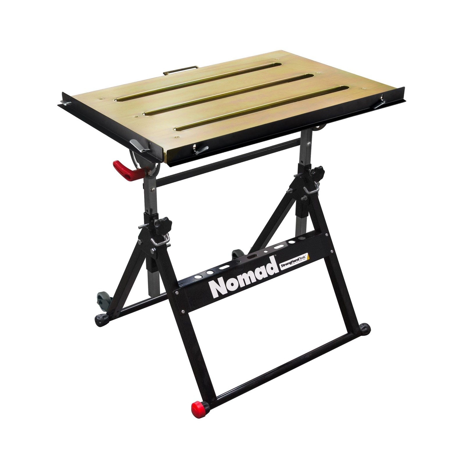 Steel Welding Table, 1.1″ (28mm) Tabletop Slots, Adjustable Angle & Height