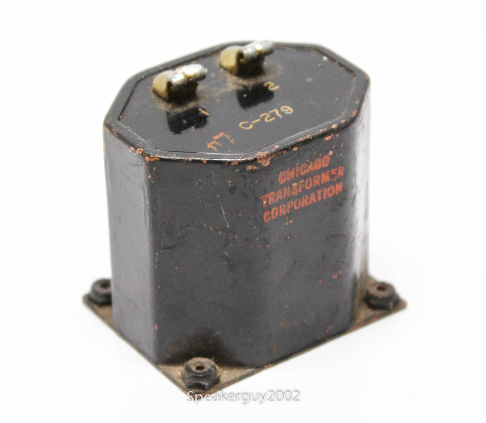 Vintage Chicago Transformer Shielded Power Supply Choke / 10.5H 474 Ohm -- RM13