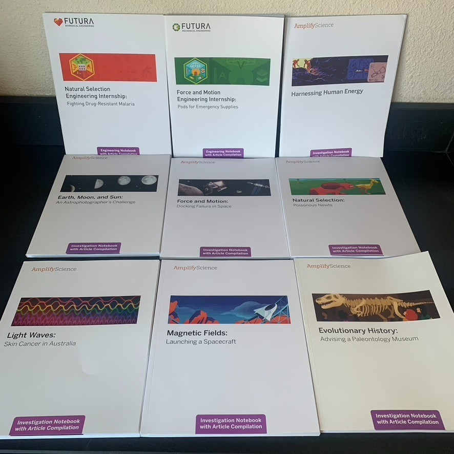 Amplify Science Grade 8 Homeschool Workbook Choose Physical Life Biology etc
