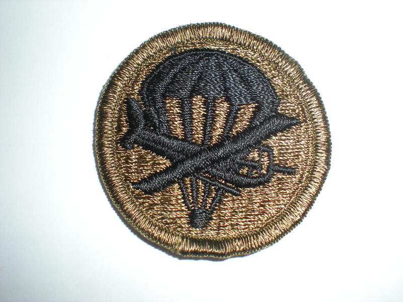 US ARMY SUBDUED AIRBORNE CAP PATCH