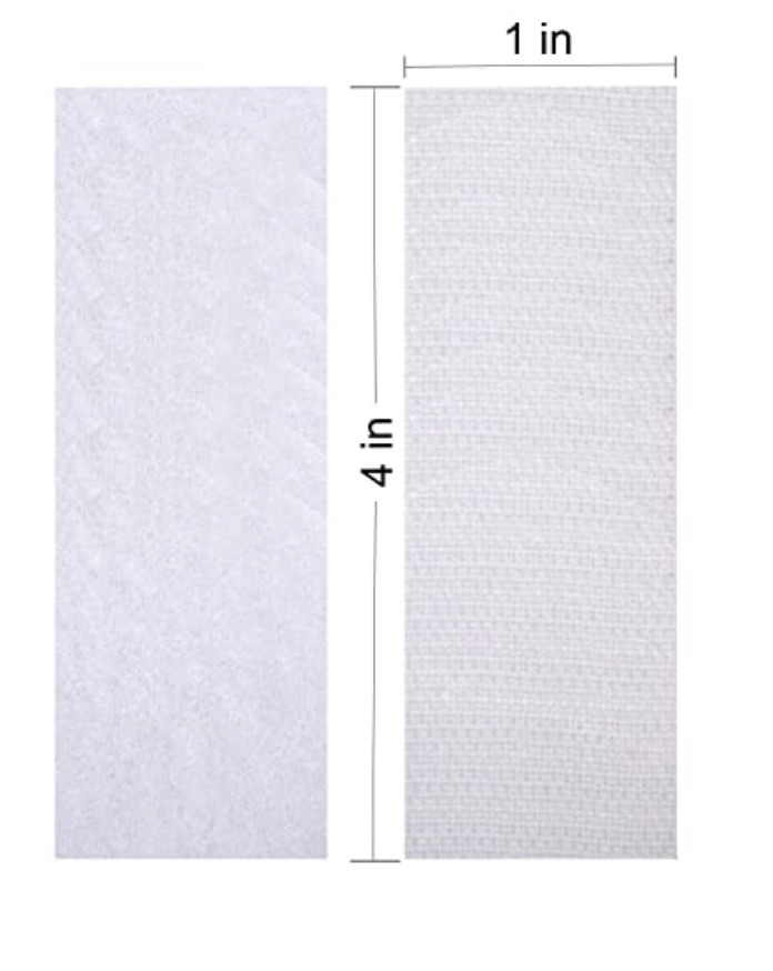 Velcro 15 Pcs Heavy Duty Hook and Loop Strip Adhesive Sticky Back Fastener WHITE