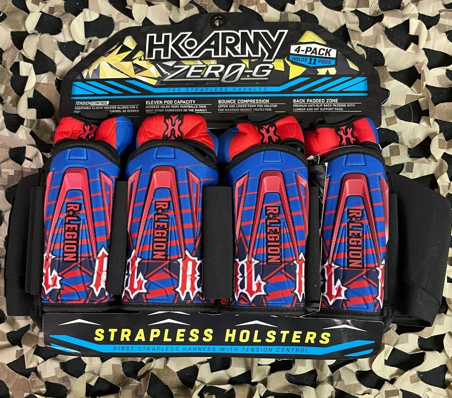 NEW HK Army Zero-G 4+3+4 Paintball Harness - Russian Legion