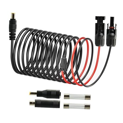 5m 16ft Solar Extension Cable Solar to DC7909 Cable with Solar 16.4 feet