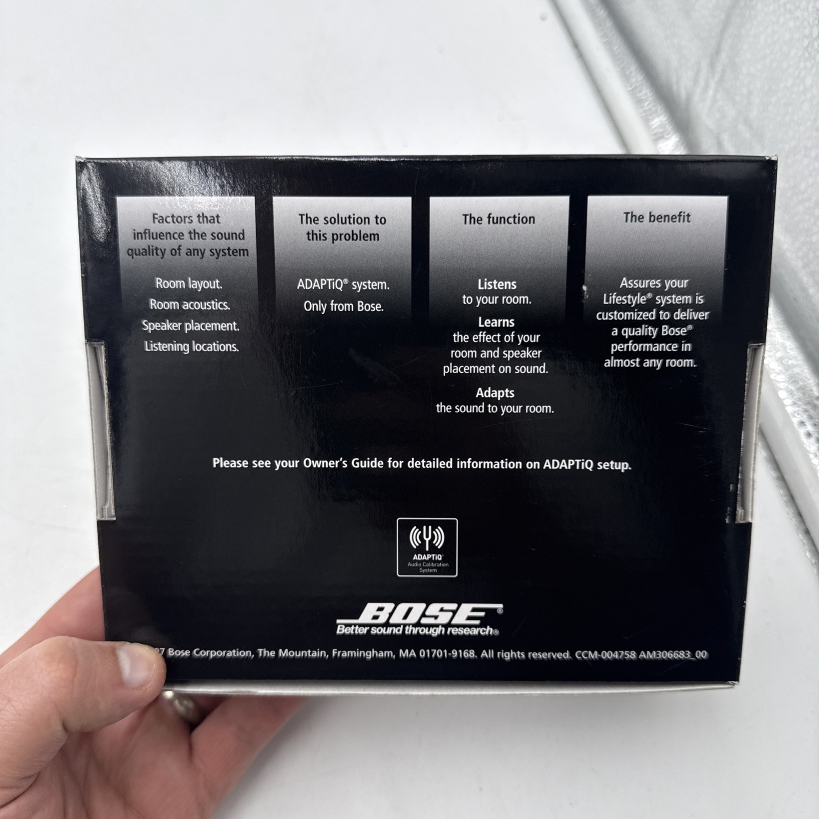 AUTHENTIC BOSE ADAPTiQ AUDIO CALIBRATION SYSTEM IN BOX - LN EX++