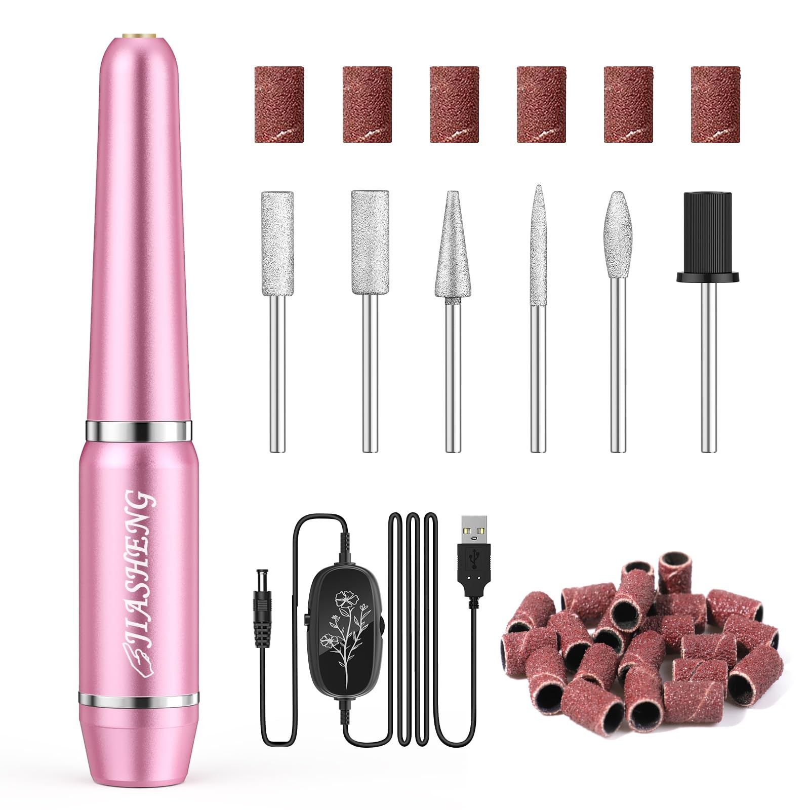 Maquina De uñas Acrilicas Kit Taladro Lima Para Manicura Pedicura Gel Recargable