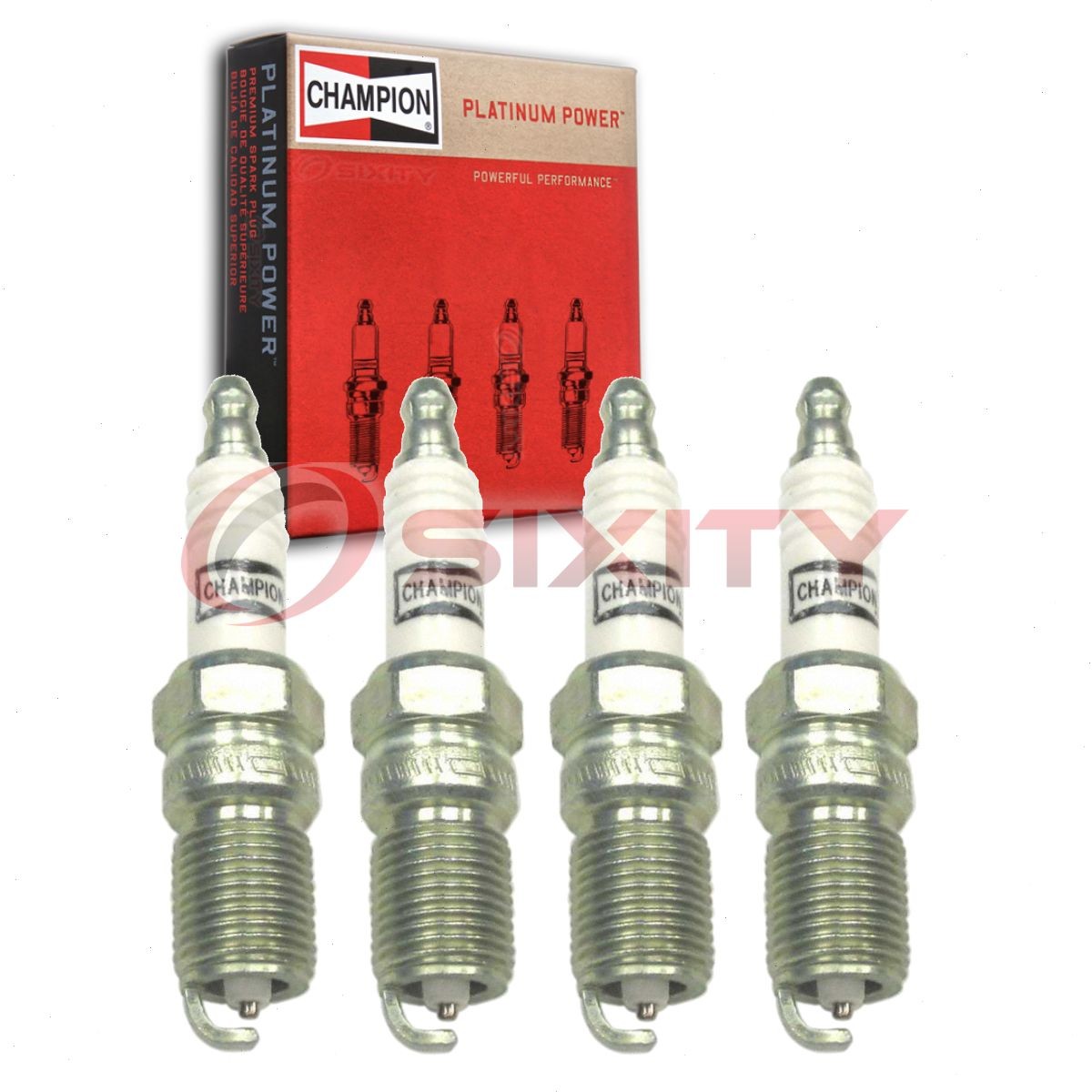 4 pc Champion Platinum Spark Plugs for 2005-2008 Ford Escape 2.3L L4 rd
