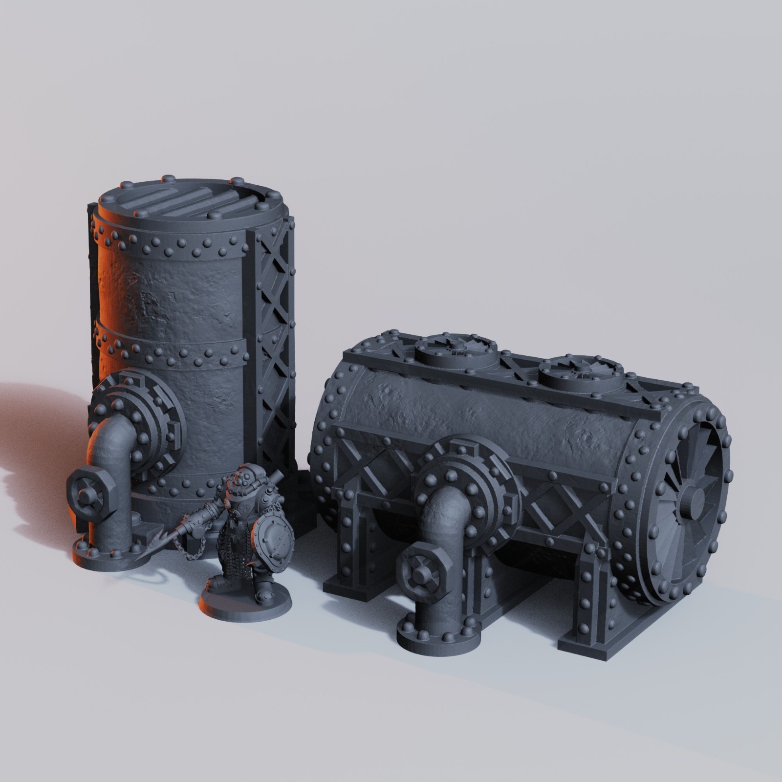 Gas and Oil Canister Kit | Wargame Scatter Terrain | 2 Piece Set | FDM printed