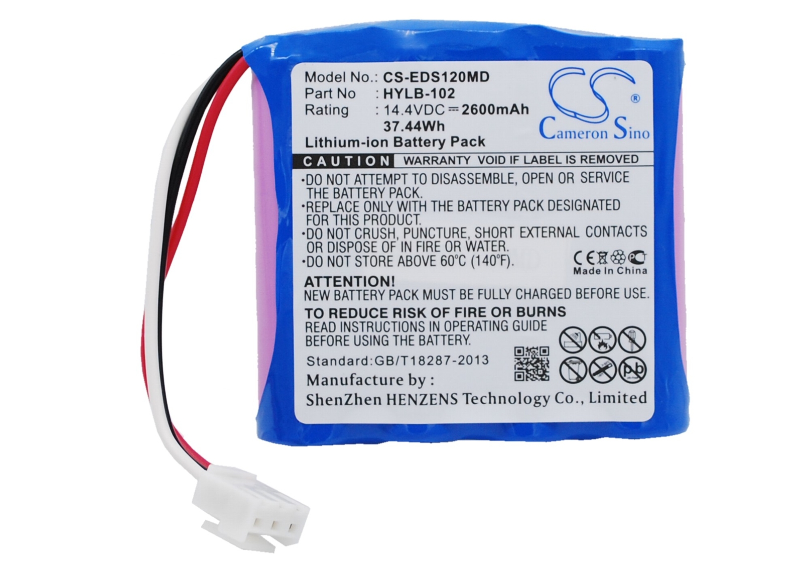 2600mAh Battery for EDAN M3,M3A Vital Signs Monitor;SE-1;SE-1 ECG;SE-1 EKG