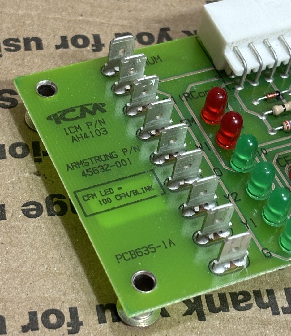 Armstrong 45632-001 ECM Blower Control Board ICM AH4103 PCB635-1 🔥Checked