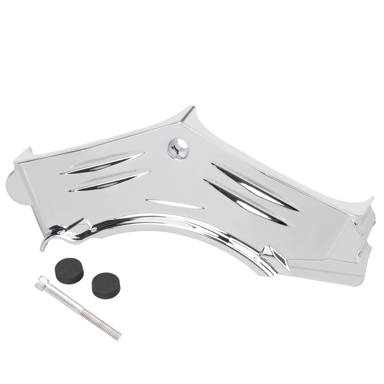 Chrome Cylinder Base Cover Fit For Harley Softail FXSTD Electra Glide FLHTC FLHT