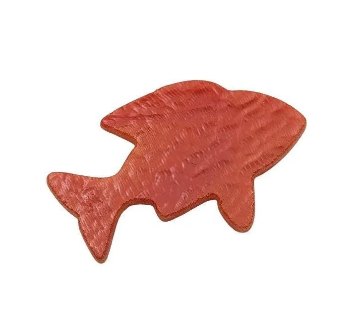 Pimento Red/Orange Goldfish Fish Glass Precut 90 COE Sea Life Series