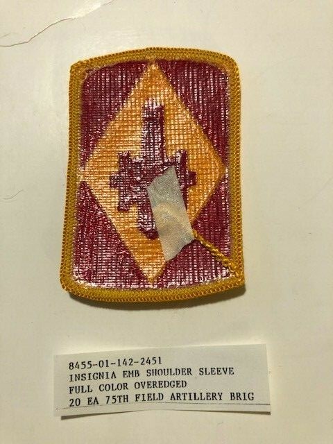 75th Field Artillery Brigade U.S. Army Shoulder Patch Insignia