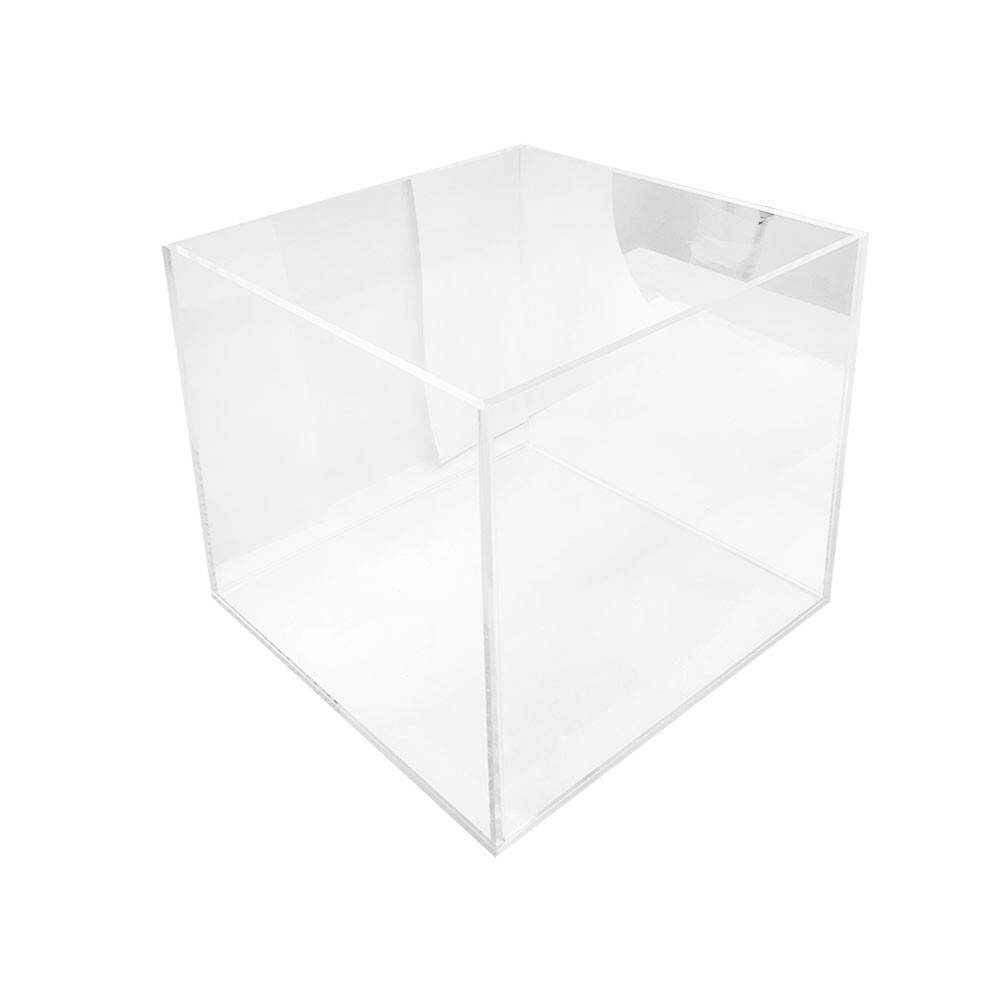 5 Sided 8'' Lucite Acrylic Cube Bin Fixture Display Retail Store