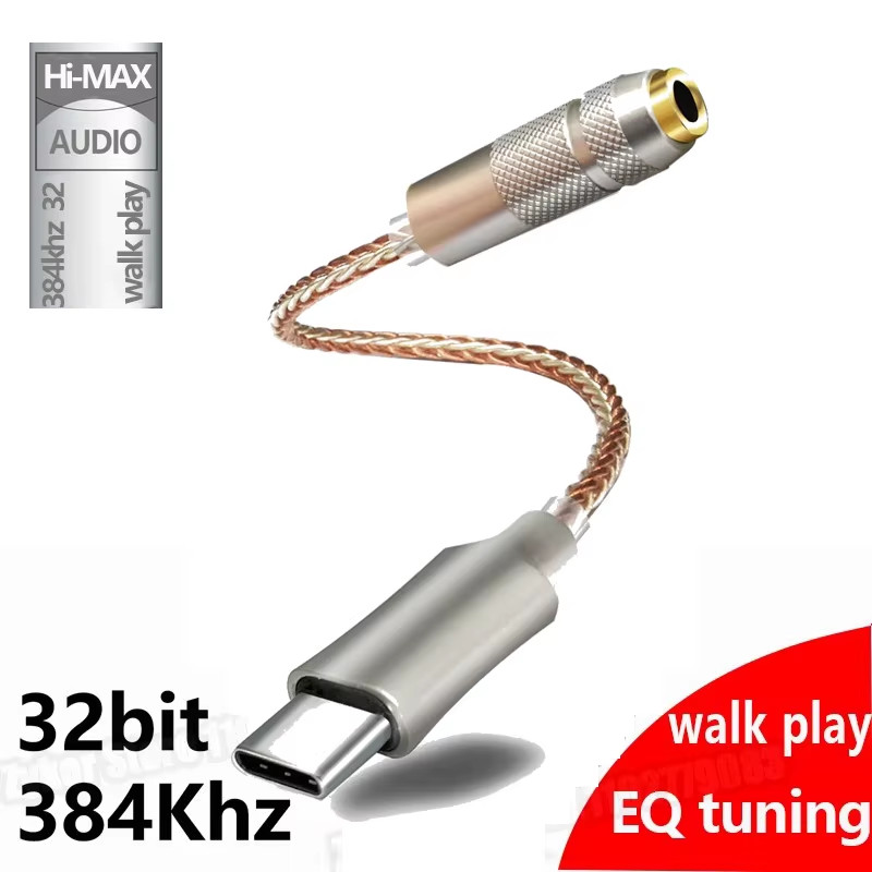 Type C to 3.5Mm Hifi DAC Earphone Amplifier