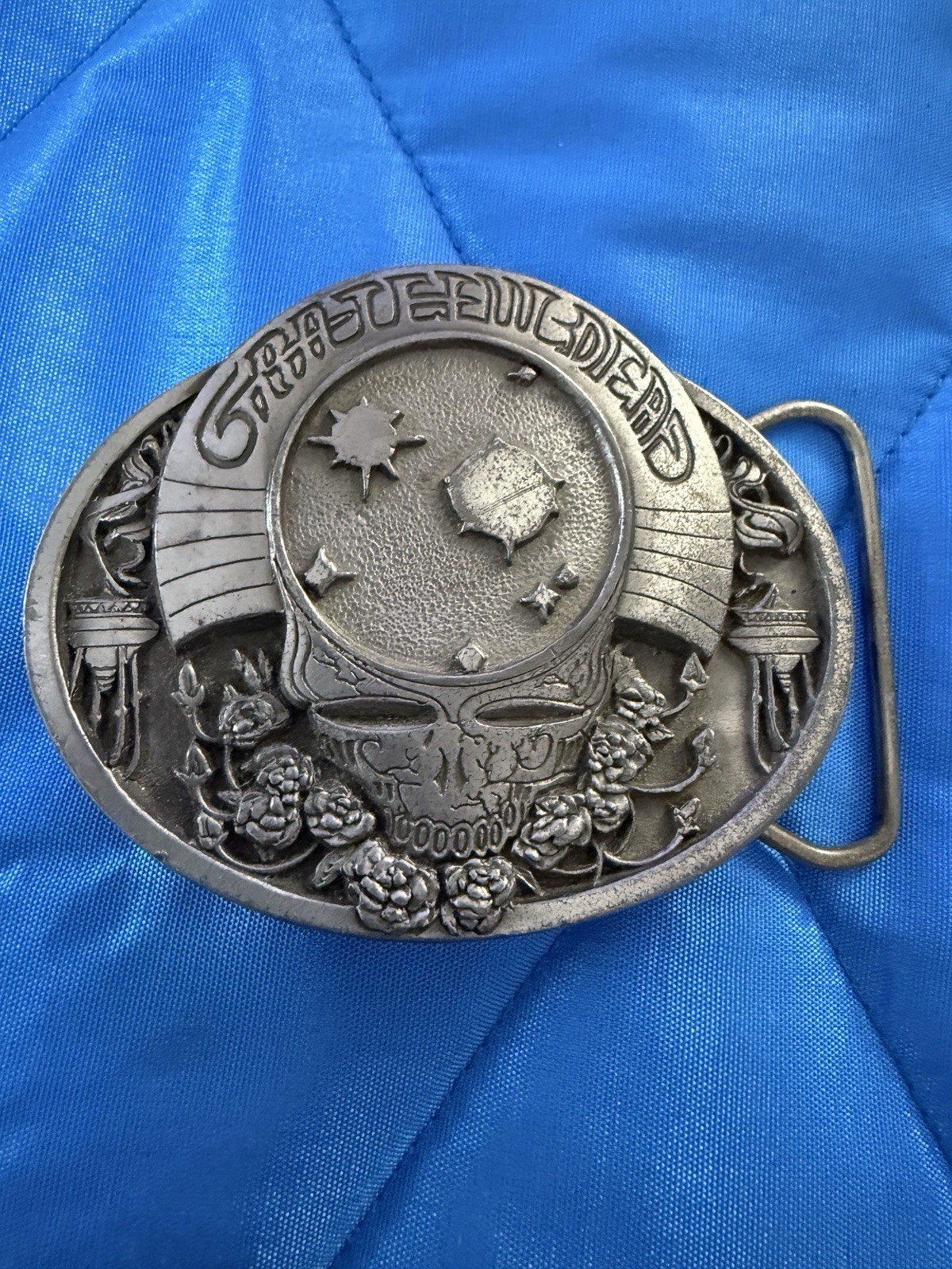 Vintage Grateful Dead Skull Belt Buckle 1992 LTD Edition Space Your Face