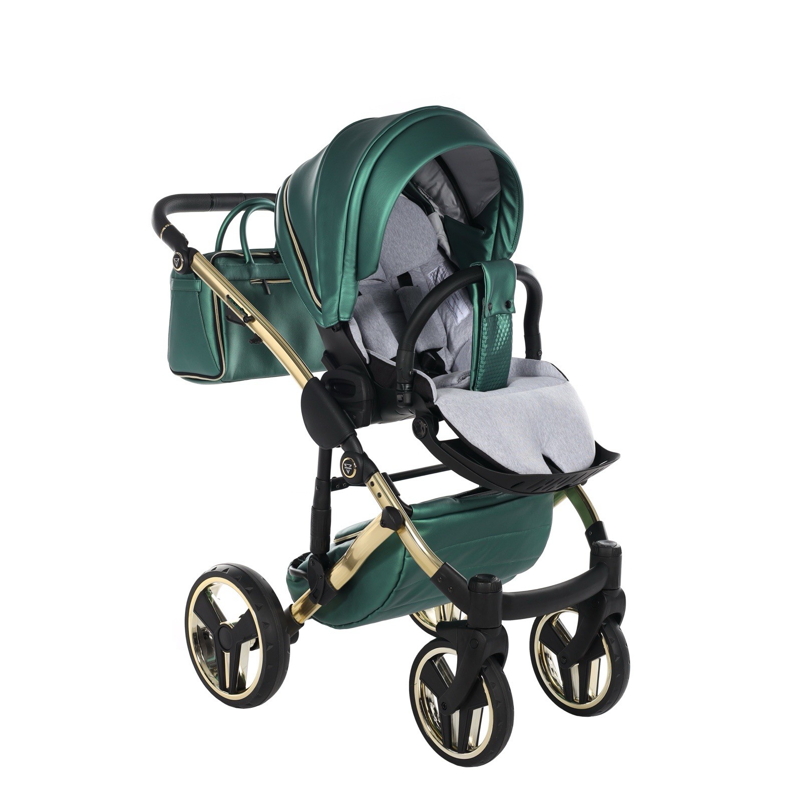 Junama Diamond Stroller Green/Black/Gold