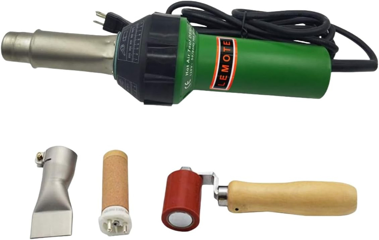 110V Hot Air Gun Welding Torch 1600W Heat Gun Plastic Welder Roofing Welder Kits
