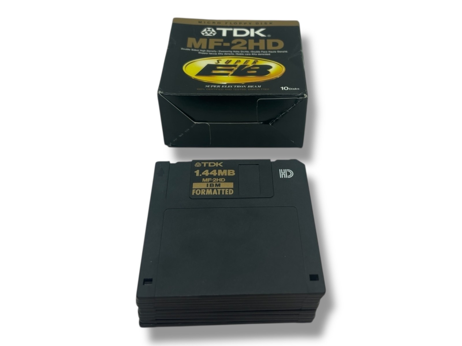 DK MF-2HD Micro Floppy Disk 10 Disks Double Sided High Density