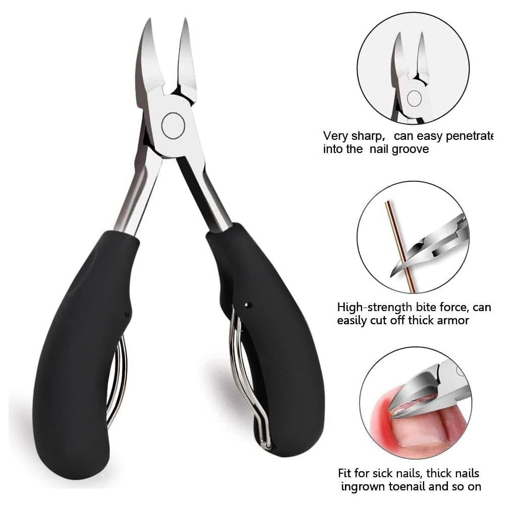 Extra Large Toe Nail Clippers For Thick Hard Nails Cutter Heavy Duty Stainless