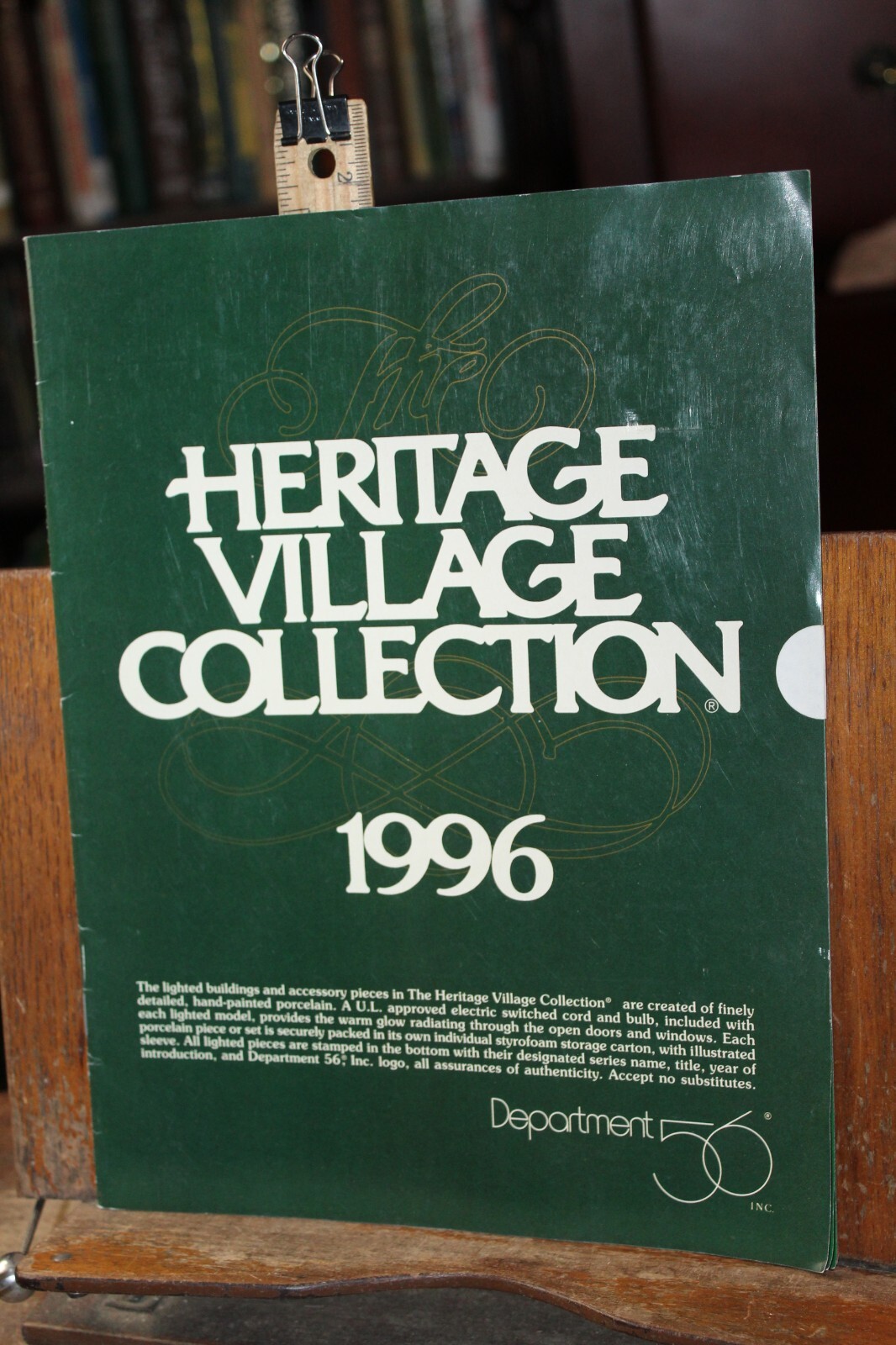 Department 56 Heritage Village Collection 1996 Catalog