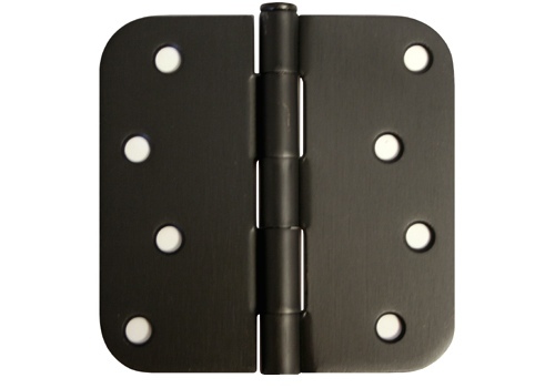 Oil Rubbed Bronze 4" X 4" w 5/8" Radius Round Exterior Door Hinge US10B 4 Inch