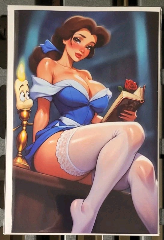 Bigg Pigg Origin Story #1 Mila DiArt Belle By Candlelight Virgin Variant - NM