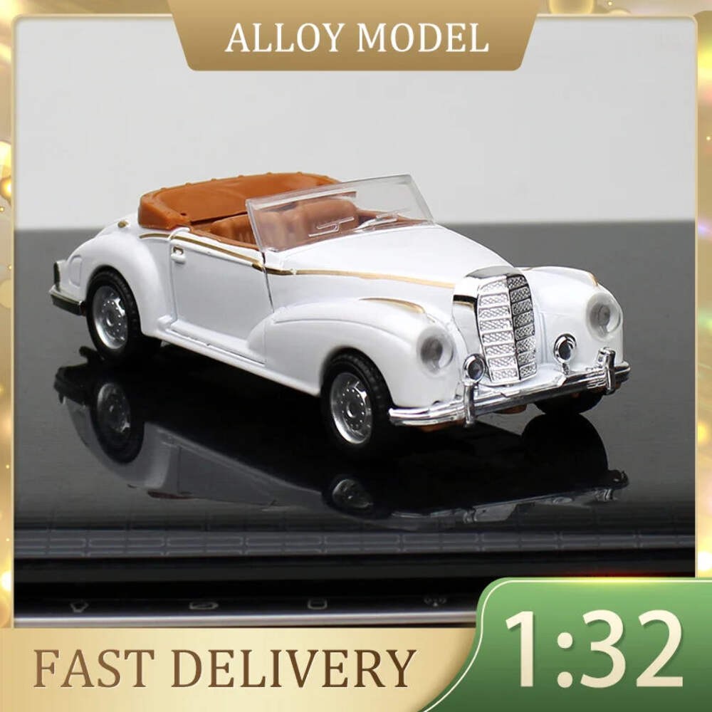 1:32 Alloy Retro Convertible Vintage Car Diecast Mini Model Metal Toy Vehicle Si