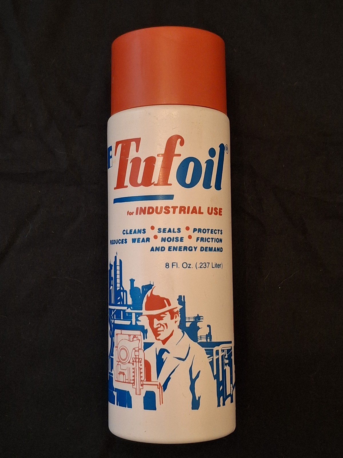 Vintage Tufoil 8 oz. Industrial Use Lubricant Seal Not Open New